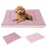 BVAGSS Orthopädisches Hundebett, Waschbar Hundekissen flauschig Hundematte, Umkehrbar Weiche und Warme Hundematte für klein mittel große Hunde XH079 (60x45x4cm,Pink)