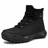 LARNMERN Arbeitsschuhe Herren Sicherheitsschuhe Dämpfung Stahlkappenschuhe Komfort Sicherheitsstiefel Arbeitsstiefel Atmungsaktiv Leicht (Mattschwarz,41EU)