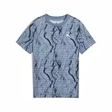 PUMA Jungen Tad AOP Poly Tee B Hemd, Cool Blue, 128 EU