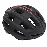 ANGGREK Leichter Fahrradhelm, EPS-Schaumstoffkörper, Verstellbare Passform, Atmungsaktiver Mountainbike-Helm für Erwachsene 61–65 cm (Black)