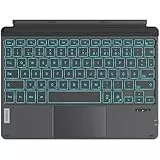 Inateck Surface Go Tastatur,für Surface Go 4 (2023), Surface Go 3/2/1 Gen,Bluetooth 5.3, 7-Farbige Hintergrundbeleuchtung,Surface Go Tastatur mit Touchpad, KB02028