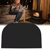 SKJJL Funkenschutzplatte für Kaminofen, Feuerfeste Matte Kamin, Feuerfeste Bodenschutzmatte, Feuerfeste Unterlage für Kaminofen, Kaminbodenplatte zum Schutz des Bodens Vor Funken (50×80 cm)