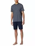 Schiesser Herren Schlafanzug kurz Rundhals - Nightwear Set