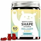 Kollagen & OPC Hochdosiert Gummibärchen – VERISOL® Kollagenpeptide 2500 mg mit Traubenkernextrakt-OPC, Vitamin C & E – 60 Stück – Zuckerfrei – Bears with Benefits