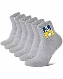 Niofind Sneaker Socken für Herren & Damen, Quarter Socken aus Baumwolle, Atmungsaktiv & Gepolstert als Sportsocken und Laufsocken, Ideal für Fitness, Radfahren & Arbeit