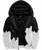 igeekwell Herren Hoodie, Herren Reißverschluss Kapuzenpullover Fleece Kapuze Casual Sweatshirt Classic Farbabstimmung Hoody