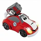 Chicco Johnny Coupé Racing Ferngesteuertes Auto für Kinder, Ferngesteuertes Rennauto mit Funksteuerung und Scheinwerfer, die Sich einschalten, Rotes Funkgerät - Spiele für Kinder 2 Jahre - 6 Jahre
