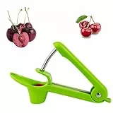 Kirschentkerner,Kirschkernentferner,Edelstahl Entkerner Kirschen,Kirschentsteiner Obstentkerner Cherry Corer Entferner,Hand Fruit Entkernen,Kirschenentkerner,für Obst,Kirsche Obstbeere (Grün)