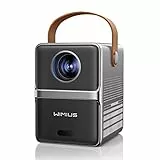 【Kurzer Schieß】 Mini-Beamer WiFi Bluetooth 18000 Lumen tragbarer Projektor, WiMiUS Mini-Projektor, unterstützt 1080P Full-HD-Beamer 5G WiFi für Heimkino, iOS/Android/Loptop/USB/PS5/AV