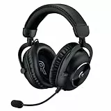 Logitech G PRO X 2 LIGHTSPEED Wireless Gaming Headset, abnehmbares Boom-Mic, 50-mm-Graphen-Treiber, DTS:X-Kopfhörer 2.0–7.1 Surround, Bluetooth/USB/3,5 mm Aux, PC, PS5, PS4, Nintendo Switch - Schwarz