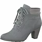 s.Oliver Damen Schnürstiefel mit Absatz Elegant Bequem, Grau (Grey), 40 EU