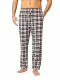 Timone Herren Schlafanzugshose Lang Pyjamahose aus Baumwolle Freizeithose Schlafhose Loungewearhose mit Taschen Nachtwäsche Hose für Herren Sleepwear TPP-001 (Muster-15 (9632101), XL)