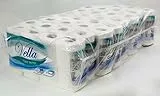 Vella 64 Rollen Kleinrollen Toilettenpapier 2-lagig weiss aus Zellstoff Frischfasern 250 Blatt je Rolle im 8 x 8 Sparpack