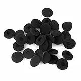 WINOMO Ohrhörer-Accessoires: 15 Paar Ersatz-Schwamm-Abdeckungen für Ohrhörer Kopfhörer, Weiche Ohr-Pads Abdeckungen, Schwarz, Schaum, Kompatibel für Bang Olufsen A8 Earset, MX uvm.