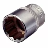 KS Tools 911.1584 1/2' 12-kant-Stecknuss, 24mm