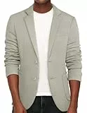 PJ Paul Jones Herren lässiger Blazer mit Zwei Knöpfen, leicht, ungefüttert, Sportmantel, Grau/Grün, L