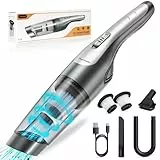 Dwarfuarm Akku Handstaubsauger, Handstaubsauger mit 2 Waschbar HEPA-Filter, 9000Pa Autostaubsauger mit 7500mAh, Mini Staubsauger für Büro Genutzt, Haus, Küche, Tierhaare