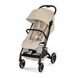 CYBEX Gold Kinderwagen BEEZY mit Ergonomischer Liegeposition, Ab Geburt bis ca. 4 Jahre (max. 22 kg), Kompakt faltbar, Einhand-Gurtsystem, Almond Beige