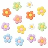 14 Stück Anstecker Blumen für Crocs,Chrysanthemum Blumen Schuh Charms,7 Farben Schuhanstecker,Bunte Niedliche Blumenform Charm für Damen Mädchen DIY Clogs Sandalen Schuhschmuck