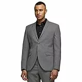 JACK & JONES Herren Jprsolaris Blazer Noos JPRSOLARIS Blazer NOOS, Light Grey Melange, 58