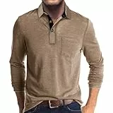 Zetieny Herren Poloshirt Langarm Outdoor Casual Polo Tops Männer Basic Polohemd Golf T-Shirts