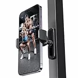 APPS2Car Handyhalterung Fitnessstudio Magnet für Fitnessstudio,360 einstellbar Gym Halterung,handyhalterung Golf Ckompatibel mit 4.7-6.5' Smartphones,Legierungsbasis & Gelenk,schwarz