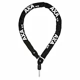 AXA ULC 130/5,5 - Einsteckkette für Rahmenschloss - Kombinierbar mit AXA-Rahmenschlössern - 5,5-mm-Glieder- Schwarze Polyesterabdeckung, Schwarz