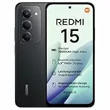 Xiaomi Redmi 15, Smartphone 8+256GB, 6,9' FHD+ 144Hz DotDisplay, Snapdragon 685, 50MP KI-Dualkamera, 7000mAh Akku, Midnight Black