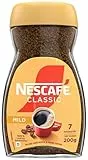 NESCAFÉ CLASSIC Mild, löslicher Bohnenkaffee aus mitteldunkel gerösteten Kaffeebohnen, milder Geschmack & intensives Aroma, koffeinhaltig, 1er Pack (1 x 200g)