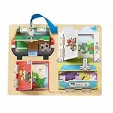 Melissa & Doug - Schloss- und Verriegelungsspielbrett, entwicklungsförderndes Spielzeug, entwickelt motorische Fähigkeiten, für Kinder ab 3 Jahren