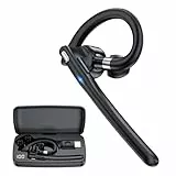 Mosyxe Headset mit Mikrofon USB Bluetooth 6.1 Kabellos Kopfhörer 180 Std Bereitschaftszeit LED Ladebox Zwei-Geräte-Verbindung für Autofahren/Business/Büro