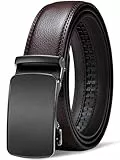 GSG SINCE 1998 Herren Gürtel 35mm ohne Löcher Ledergürtel Automatik Ratsche Gürtel Ideal für Anzug und Geschäftskleidung