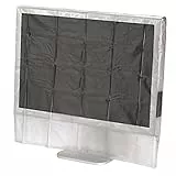 Hama Bildschirm Staubschutz-Hülle (für Monitore von 61 bis 66 cm (24-26 Zoll)) transparent, 84183, für 24-26 Zoll