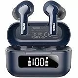 TOZO NC3 In-Ear Kopfhörer Kabellos Bluetooth 5.3 mit Hybrid Active Noise Cancelling, 6 Mikrofone für klare Anrufe, LED-Anzeige, App-Steuerung, 55 Std. Wiedergabe, IPX8 wasserdicht - Blau