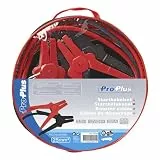 ProPlus Starthilfekabel 25 mm² 2 x 3,5 m – Für Auto und Transporter – Vollisolierte Klemmen, – Rot/Schwarz