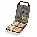 DOMO DO9064C Croque Family XXL für 4 große Sandwiches in Muschelform
