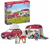 schleich HORSE CLUB | Abenteuer mit Auto und Pferdeanhänger 42535 | mit Hannah, Papa, Pferd und Zubehör | Geschenk für Mädchen und Jungen | Pferde Spielzeug für Kinder ab 5 Jahren | Set aus 110 Teilen