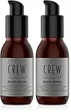 AMERICAN CREW – Beard Serum, 50 ml, pflegendes Bartöl für mehr Geschmeidigkeit, hochwertiges Öl für die Rasurvorbereitung, Bartserum hinterlässt keine Rückstände (Packung mit 2)