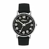 s.Oliver Armbanduhr Damen Quarzuhr Analog, mit Silikon Armband, Silber, 3 bar Wasserdicht, Kommt in Uhren Geschenk Box