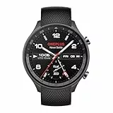 OnePlus Watch 2R mit Wear OS 4 von Google, Snapdragon W5 Chipsatz, bis zu 100 Stunden Akkulaufzeit, 3,6 cm AMOLED-Display, 100+ Sportmodus, Dual-Frequenz-GPS, 5 ATM, IP68 und BT-Anrufe, Gunmetal Grey