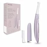 Panasonic ES-WF71-V503 Augenbrauen- und Gesichtshaartrimmer für Frauen, Augenbrauenformer, flexibler Kopf, hypoallergener Edelstahl, batteriebetrieben (AAA), Helllila