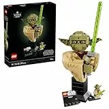 LEGO Star Wars 75438 Angriff der Klonkrieger Yoda Büste - Modellbau für Erwachsene mit grünem Lichtschwert und sammelbarer Jedi Minifigur - DIY Deko - Geschenk für Fans von Angriff der Klonkrieger