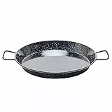 Garcima Paellapfanne für 4 Personen, emailliert, 30 cm 7 personas, 36 cm, Schwarz
