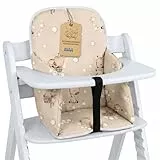 Sitzverkleinerer für Hochstuhl Baby Sitzkissen Stuhl - Kinder Sitzauflage für Hauck und Stokke Kinderhochstuhl High Chair Cover für Kinderstuhl Babystuhl und Hochstühle Giraffen