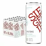 Siegfried Gin & Tonic | Premium Longdrink mit perfekt abgestimmtem Tonic Water | Ready-to-Drink | 12 x 250ml Dose | EINWEG | Made in Germany