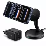 Spigen 15W MagSafe kabellose Ladestation [inkl. 60W USB-C Kabel] Bundle + 30W GaN USB-C Ladegerät (1-Port) – Schnelles Laden für iPhone 12–17