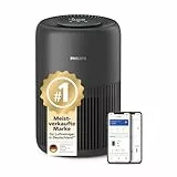 Philips Luftreiniger 900 Serie, HEPA NanoProtect + Aktivkohlefilter, CADR 250m³/h für 65m² Allergiker, leise, intelligent und energieeffizient (AC0951/13), Charcoal Grey