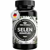 Selen Hochdosiert: 200µg Selen - 365 Tabletten - Hoch bioverfügbar durch 3 hochwertige Selenformen: Natriumselenit, L-Selenmethionin, Selenhefe - Laborgeprüft und in Deutschland produziert
