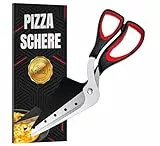 Raafi lebensmittelechte, präzise Pizzaschere – schneidet Pizza sauber, ohne Beläge zu bewegen. Spülmaschinenfester Pizzaschneider mit rutschfestem Griff, vielseitige Küchenschere, 27 cm lang