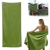 GOZYLA Badehandtuch Groß Strandtuch Magnetisches Mikrofaser: Saunahandtuch 190 x 76 cm Badetücher Schnelltrocknendes Duschtücher für Draußen Reisen Schwimmen Camping Yoga (Grün, 190x76cm)